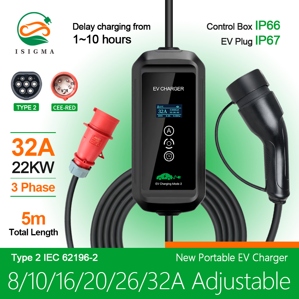 EV Charger 22kw 3 Phase Type 2 - Ev Charger Type 2 22Kw 32A 3 Phase ulasan dan harga