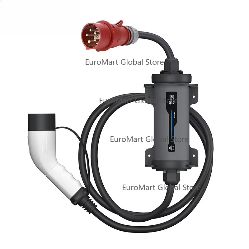 Type 2 to Red CEE Plug Electri - Type 2 Portable Ev Charger 11Kw Cee ulasan dan harga