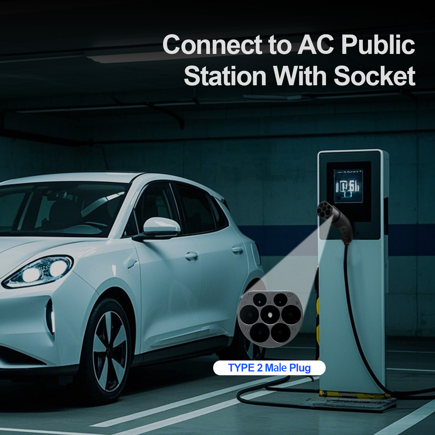 Kolanky Type 2 Male EV Plug 1P - Ev Charger Type 2 22Kw 32A 3 Phase ulasan dan harga